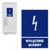 Tablica Informacyjna Tabliczka Znak Elektryczny WYŁĄCZNIK GŁÓWNY 148x210mm