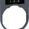 Label holder, printed with “I-0-II”, for Harmony XB4F/XB5F, ZBYF2186C0