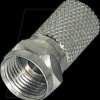 FF0/7L Twist-on F-plug, for 7.0-mm diameter antenna cables