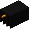 Extruded heatsink, (L x W x H) 25 x 16 x 16 mm, 24 K/W, black anodized, 10020091