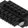 Socket header, 5 pole, pitch 3.81 mm, straight, black, 1792980000