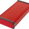 Aluminum enclosure, (L x W x H) 160 x 78 x 27 mm, red, IP54, 1455J1601RD