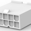 Plug housing, 10 pole, pitch 4.2 mm, straight, white, 1-1586017-0