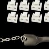 BS08-01036 RJ45 port blocker set, socket, white, 10 pieces