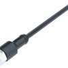 Sensor actuator cable, M12-cable socket, straight to open end, 3 pole, 5 m, TMPU, black, 4 A, 77 3430 0000 70003-0500