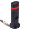 LD6A-1DZQB-R Red Stack Light LED Tower with Sounder & Flasher Direct Mount 24VAC/DC IDEC