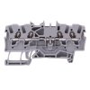 2001-1401 WAGO Grey 4-Way DIN Rail Mount Terminal Block 2.5mm² 17.5A