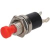R-TECH 780520 Miniature Push to Make Switch Red