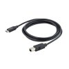 Kabel USB Złącze A USB C Złącze B USB B dł. 2m Kabel USB-C do USB-B USB 2.0 kolor: Czarny