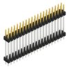 Pin header, 40 pole, pitch 2.54 mm, straight, black, SL 6 197 40 S