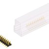 Pin header, 20 pole, pitch 2.54 mm, angled, black, SLLP6SMD03820GSM