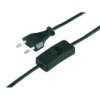 Przewód Sznur Przyłączeniowy Z Euro-Wtyczką Płaską 1,9 M, Czarny, Z Z...