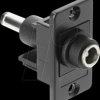 91119 Panel Mount DC 5.5 x 2.1 mm female to DC 5.5 x 2.5 mm male black