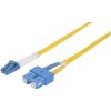 Intellinet 473729 Fiber Patch Cable LC/SC OS2 Singlemode 9/125 Duplex Yellow 5m