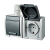 AQUANT Gniazdo hermetyczne podwójne 2x2P+Z schuko IP65 1245-65