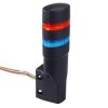 LD6A-2WQB-RS Red/Blue Stack Light LED Tower Wall Mount 24VAC/DC IDEC