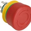 Emergency stop, turn/pull release, mounting Ø  16 mm, unlit, 1 Form A (N/O) + 2 Form B (N/C), XA1E-BV3SG12R