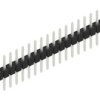Pin header, 20 pole, pitch 2.54 mm, straight, black, 10046279