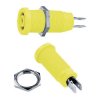 Stäubli 669131-24 XEB-1R safety jack socket 4 mm yel fully insulated 1 pc