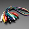 Adafruit Small Alligator Clip Test Lead (set of 6)