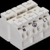 862-2603 4-conductor device-connecting terminal, 0.5 - 4.0 mm², white