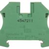 Złączka szynowa ochronna 4mm2 żółto-zielona WPE 4 1010100000