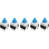Opencircuit Locking switch 8x8mm - 5 stuks