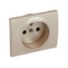 SISTENA LIFE Plakietka Titan gniazda pojedyncze 2p+z z przesłonami styków 771428 LEGRAND
