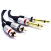 Kabel Jack 2x6,3 Wt.-Wt. 2xRCA 3m MK50 Vitalco