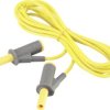 VOLTCRAFT MSB-501 Przewód pomiarowy bezpieczny złącze męskie, lamelkowe 4 mm złącze męskie, lamelkowe 4 mm 2.00 m żółty