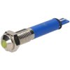 R-TECH 657022 Panel Indicator 6mm Domed 24V Yel Nickel Brass