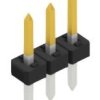 Pin header, 3 pole, pitch 2 mm, straight, black, 10062064