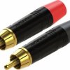 Wtyk RCA ROXTONE BLACK - 2szt