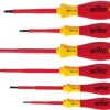 VDE screwdriver kit, PZ1, PZ2, 2.5 mm, 3.5 mm, 4.5 mm, 5.5 mm, Pozidriv/slotted, BL 100 mm, 320NZK6SO