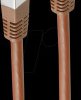 BS75211-0.25BR Patch cable, Cat.5e, SF/UTP, brown, 0,25m