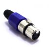 Wtyk Żeński Mikrofonowy XLR Canon Blue 3 Pin