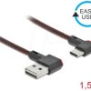 85282 USB 2.0 cable, EASY A connector to C connector, angled, 1.5 m.