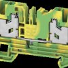 2874880000 Protective conductor terminal block S2C SNAP IN, 4 mm², green-ye