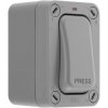 BG WP14S Nexus Storm IP66 Weatherproof Single Slim Retractive Switch "Press" 20A