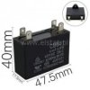 4,0uF 450V kondensator silnikowy; złącza 6,3mm