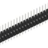Pin header, 18 pole, pitch 2.54 mm, straight, black, 10056470