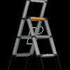 7065241 Telescopic stepladder, 2.35 m, 8 steps