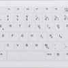 AK-C4110F-FU1-W/GE Keyboard, Wireless, disinfectible, compact, layout: German
