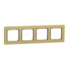 SEDNA DESIGN & ELEMENTS Ramka 4 poczwórna szczotkowane złoto SDD371804 SCHNEIDER ELECTRIC