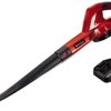 Einhell 3433533 GC-CL 18 Li E Kit (1x2,0Ah) akumulatorowy Dmuchawa do liści zaw. akumulator 18 V
