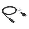 Kabel zasilający Akyga ósemka CU CEE 7/16 / IEC C7 1.5m