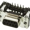 HARTING Złącze D-sub D-Sub 9-pinowe Kąt prosty 2.74 mm Pitch Otwór przelotowy Złoty Żeńskie Wkładki gwintowane UNC od 4