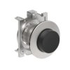 Metalowy przycisk płaski fi30mm wystający samoczynny powrót Czarny LPFB202