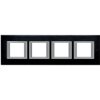 AXOLUTE Ramka 4 poczwórna prostokątna pozioma 4X2 moduły szczotkowany antracyt HA4802M4HXS LEGRAND