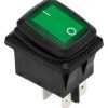 Przełącznik kołyskowy Wł.-brak-wył. Podświetlenie DPST 10A DPST Panel Czarny IP65 RS PRO